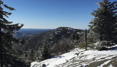 view of the mountains in New Hampshire